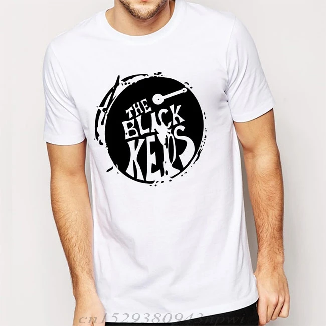 The Black Keys T Shirts Men Drum Casual Man T-Shirt Cotton O Neck tshirt Short Sleeves Mens Free Shipping Tops Tees Euro Size