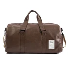 Дорожные Сумки из искусственной кожи, водонепроницаемые, для мужчин и женщин, многофункциональные спортивные сумки, мужские черные спортивные сумки с сумкой для обуви