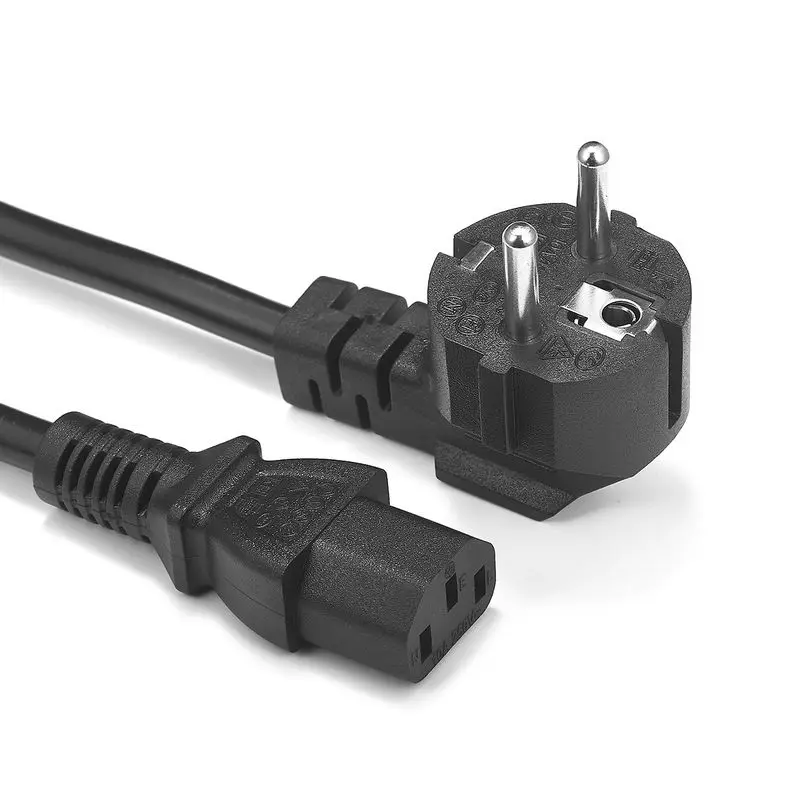100 шт. IEC C13 кабель питания 1 М 5 м 6 футов мм Schuko CEE 7/7 разъем удлинитель для