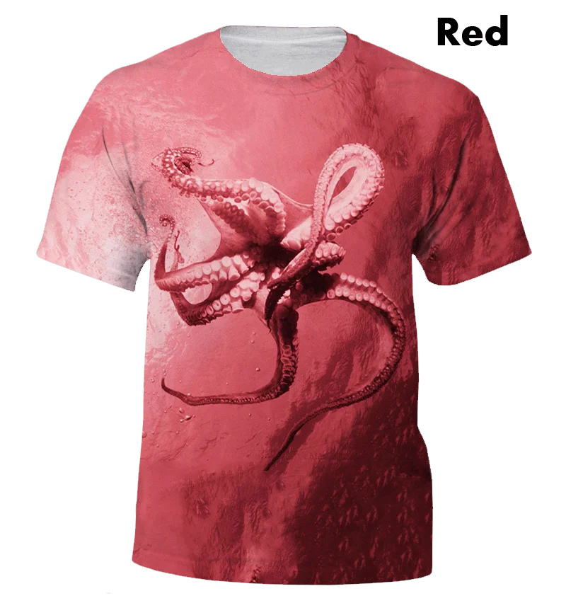 

Summer leisure and cool Octopus new high-quality T-shirt (the best gift)