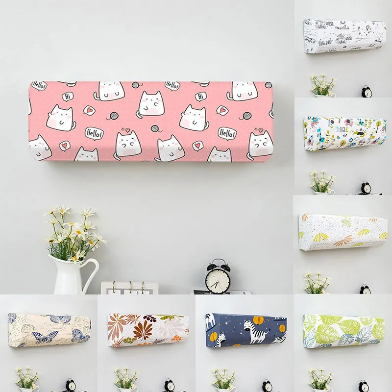 

Colorful Printing Air Conditioner Cover Household Items All Inclusive Nordic Style Air conditioner Dust Cover Wholesale