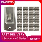 Телефон ЖК клей нож, съемник скребок для Мобильный телефон ремонт экрана планшета чистящий инструмент со стальным и пластиковым лезвием E35 + 40M