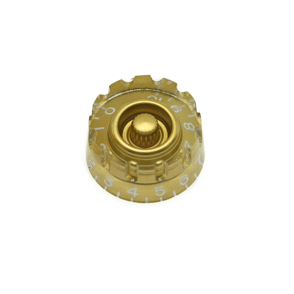 

Ohello 4x Gold LP Guitar Knurled Control Knobs 6mm Speed Knobs Metric Knob Fits LP Guitar Accessories Electric Guitar Parts
