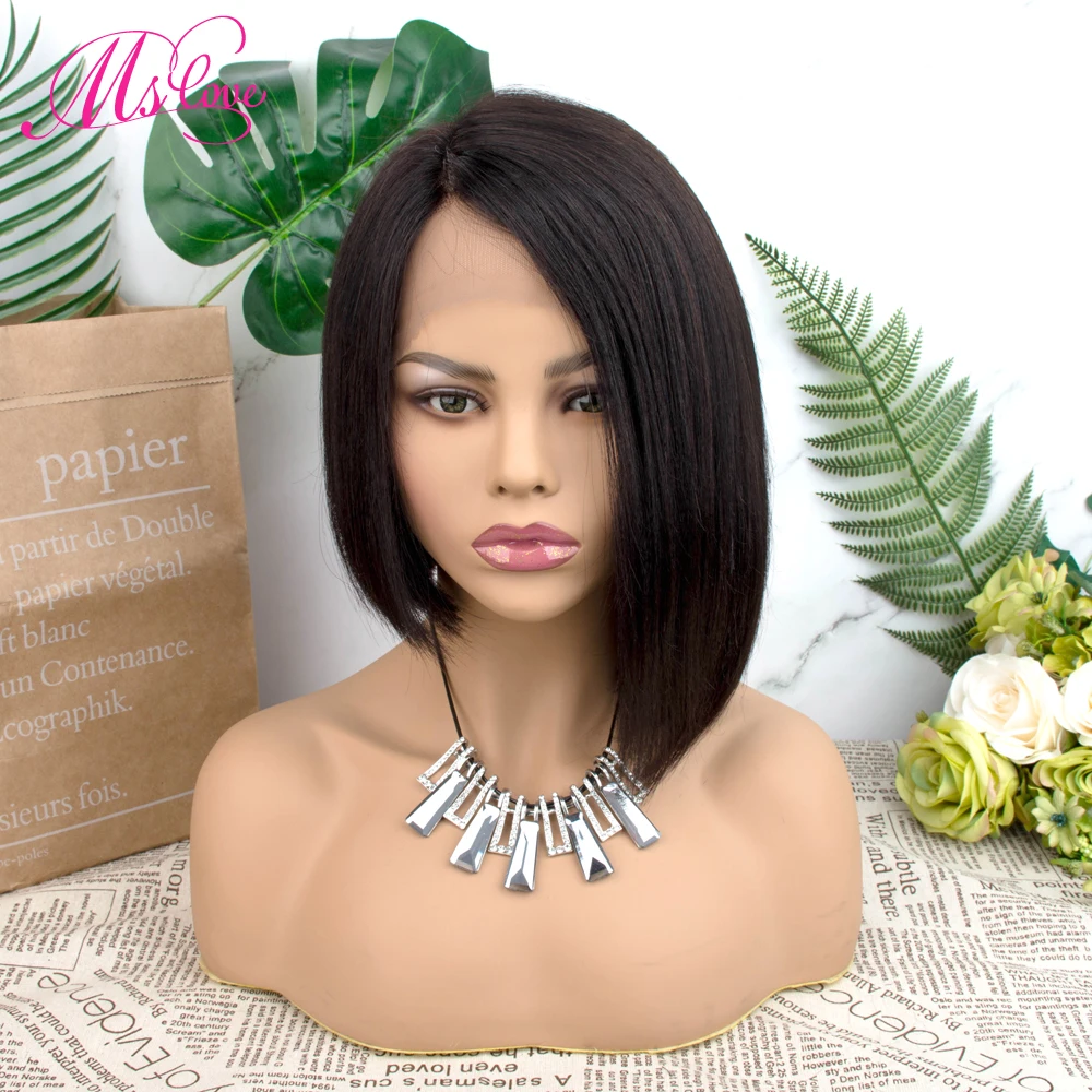 Парики из человеческих волос с кружевной частью для черных женщин парик вырезами