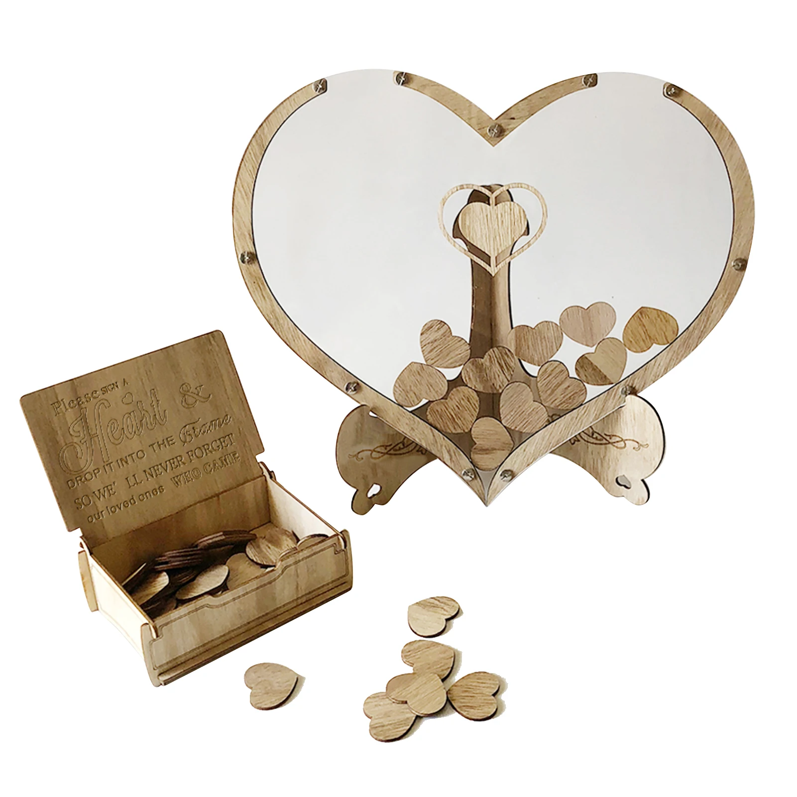 

Деревенская Свадебная Гостевая книга, персонализированная рамка в форме сердца, Свадебный декор, персонализированная Свадебная Гостевая к...