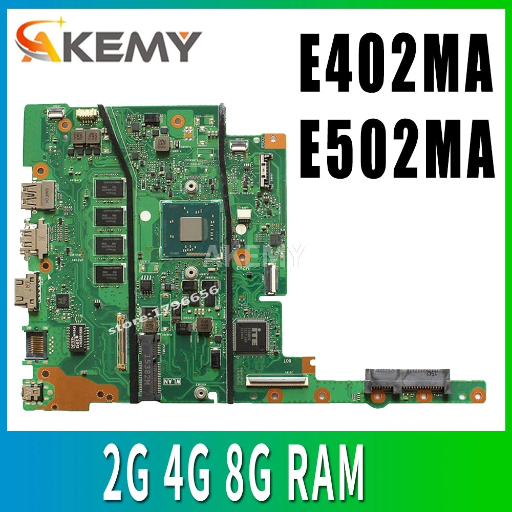 

E402MA E502MA Mainboard for ASUS E402M E502M E502MA Laptop Motherboard N2840 N2940 N3540 CPU 2G 4G 8G RAM
