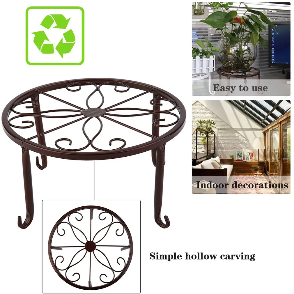 3 цвета европейский стиль металлический цветочный горшок стойка бонсай