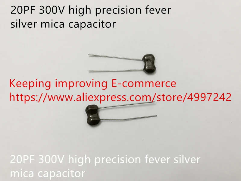 Оригинальный Новый Высокоточный серебристый Слюдяной конденсатор (индуктор) 100%