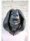 Новые стильные латексные маски, резиновая черная двухслойная маска унисекс, классные головные уборы, размеры XXS-XXL