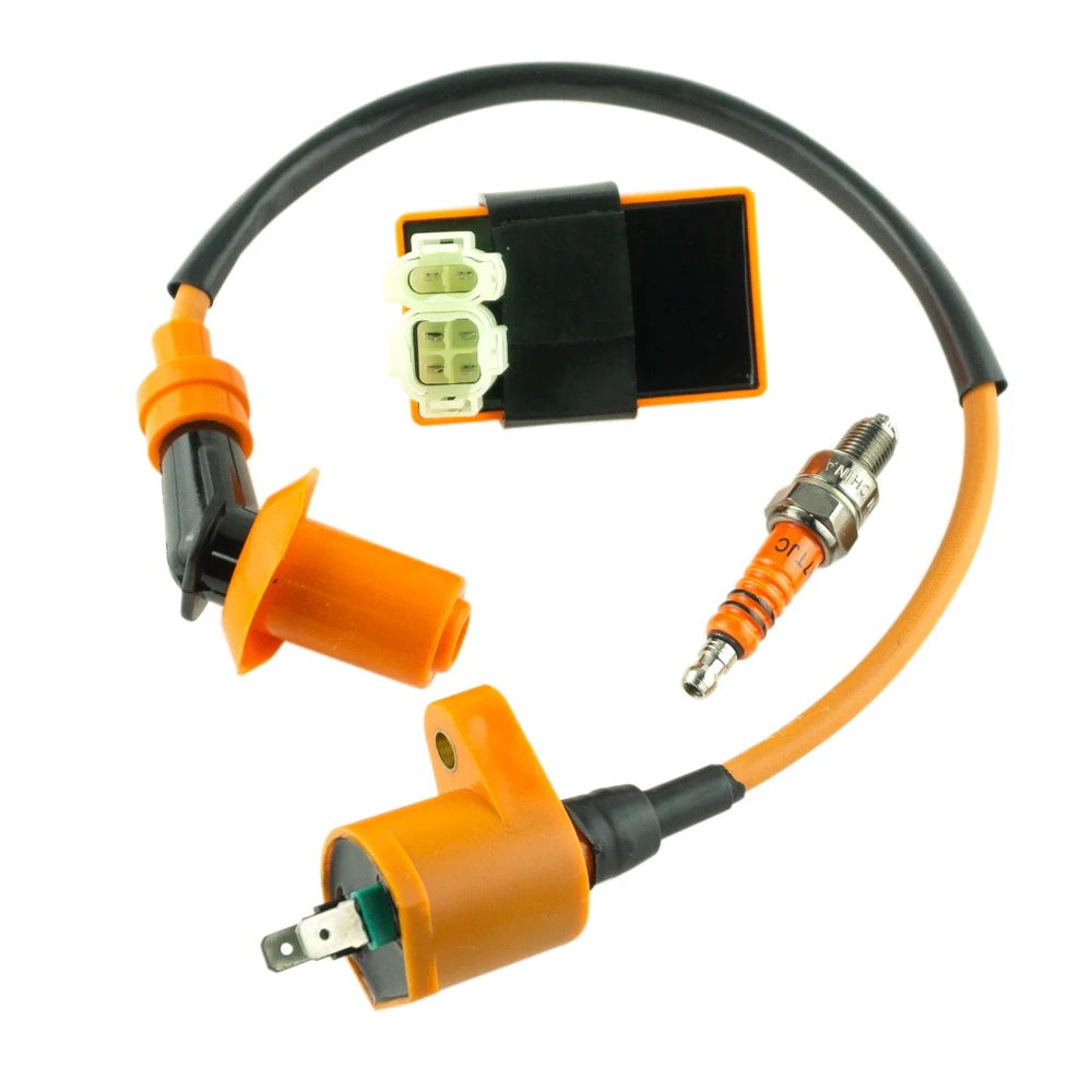 6 PIN AC CDI Коробка катушка зажигания A7TC Свеча для GY6 50 150cc Мотоцикл ATV|Зажигание