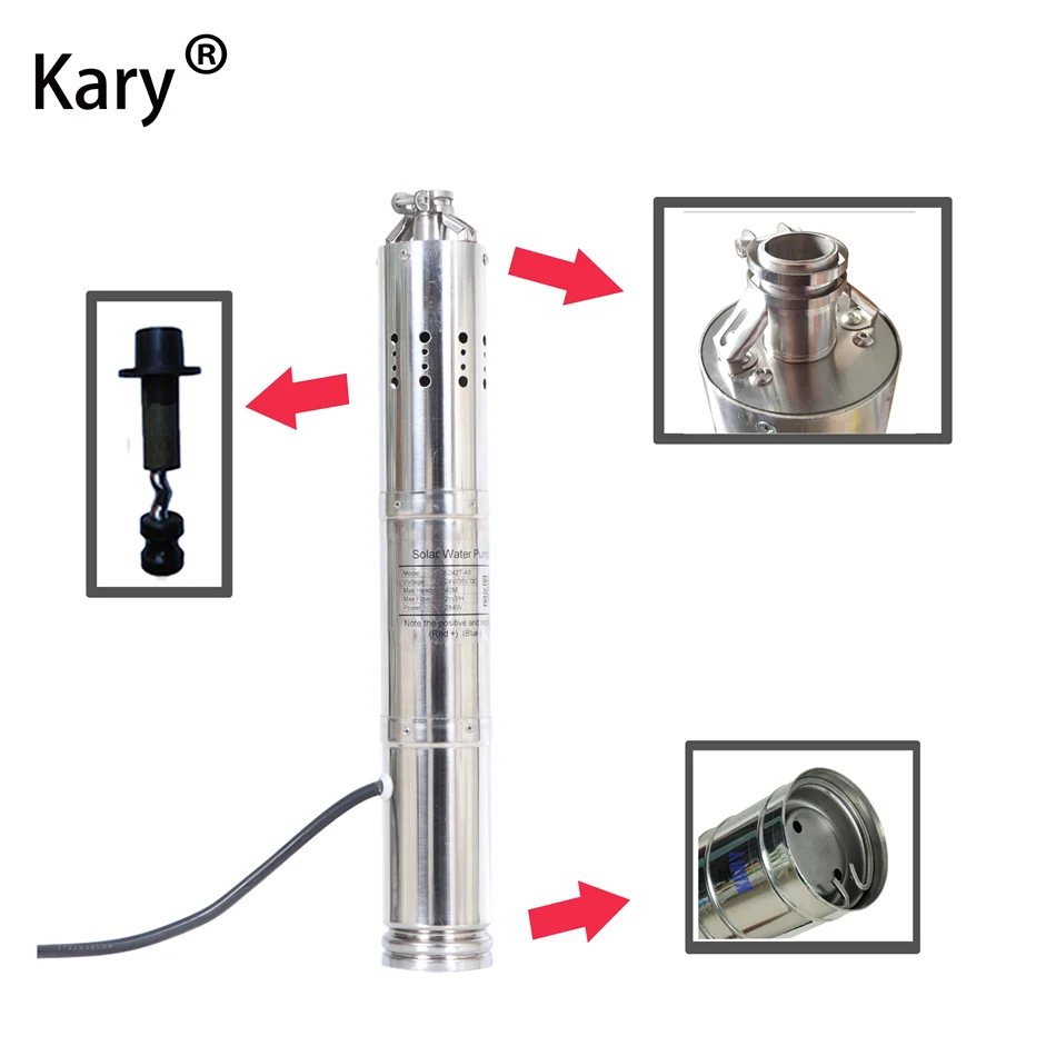 

Kary multifunctional 12 volt dc submersible solar powered water pump