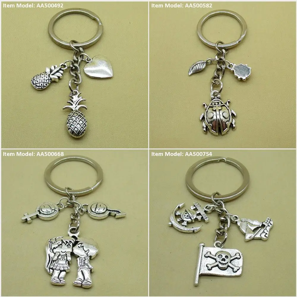 Брелок для ключей в виде ананаса падение с принтом сердце Любовь Жук Насекомое