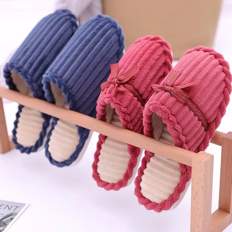 

Apanzu winter slippers women Home slides corduroy designer plush winter slippers women warm comfortable non-slip ladies slippers