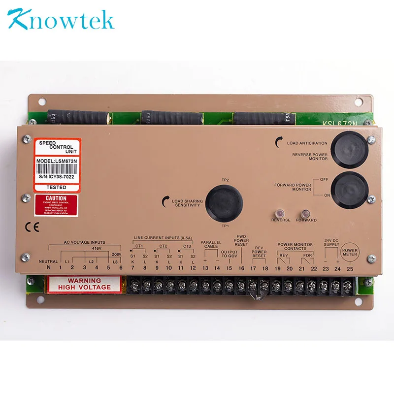 LSM672N регулятор скорости для дизельного генератора модуль распределения нагрузки
