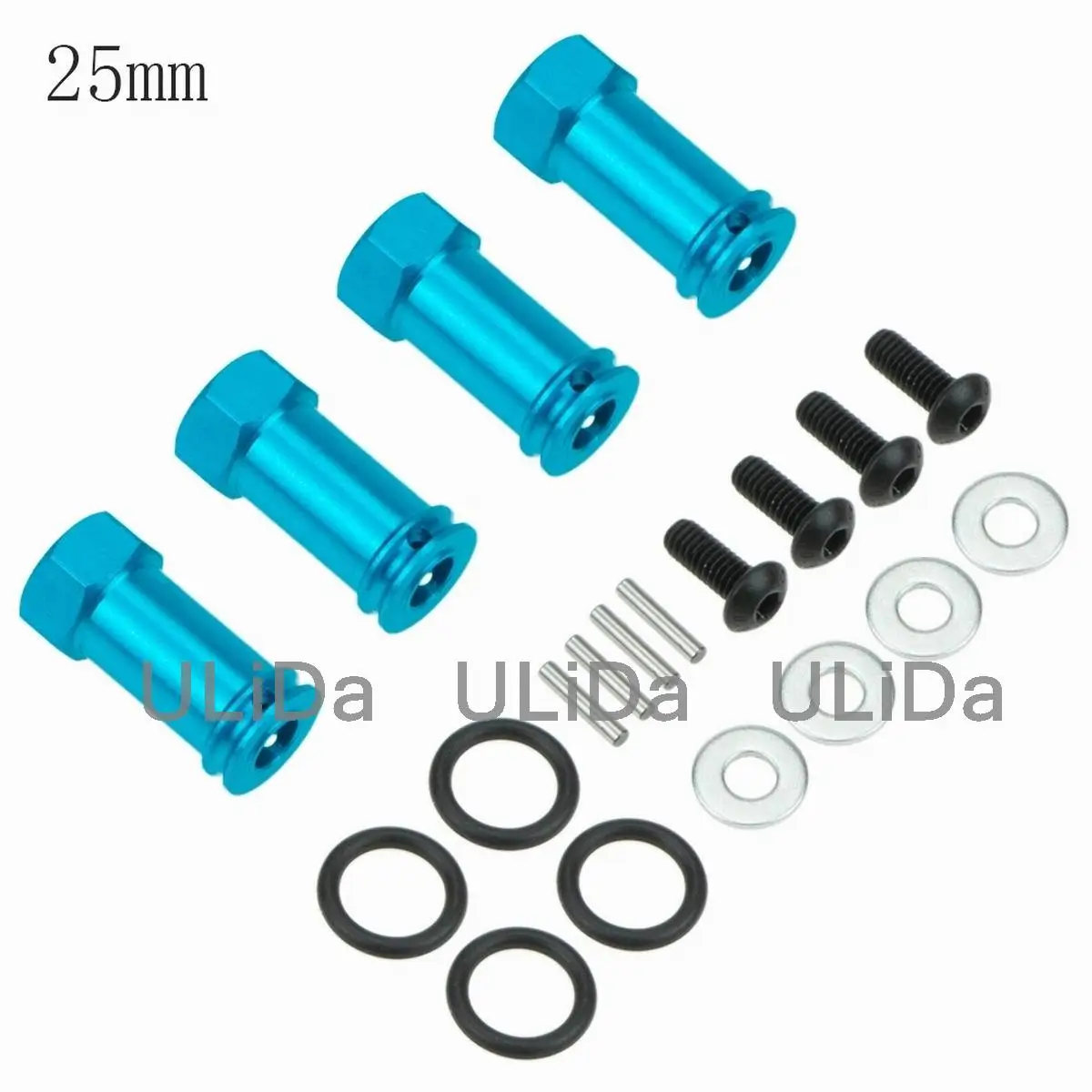 4 Pack Алюминиевый 12 мм удлинитель колеса адаптер 25 30 Ступица Hex для 1/10 Traxxas Slash 4x4 4WD