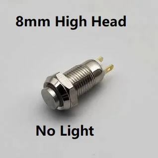 

1 шт. 8 мм мини металлический кнопочный переключатель с Высокой Головкой мгновенного действия/фиксация без светильник 220 В