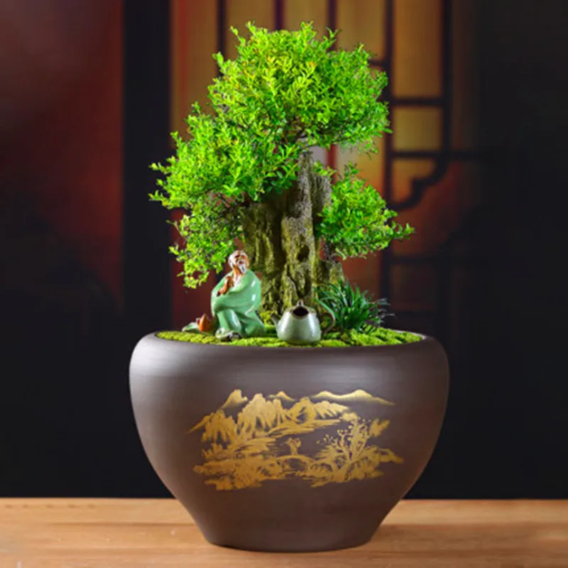 Горшок для цветов Орхидея бонсай керамический очень большой поднос ремня в