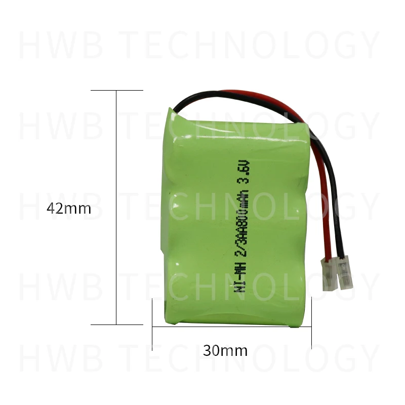 4 шт./лот оригинальный ni-mh 2/3AA 3 6 V 800mAh аккумулятор с вилками для беспроводного
