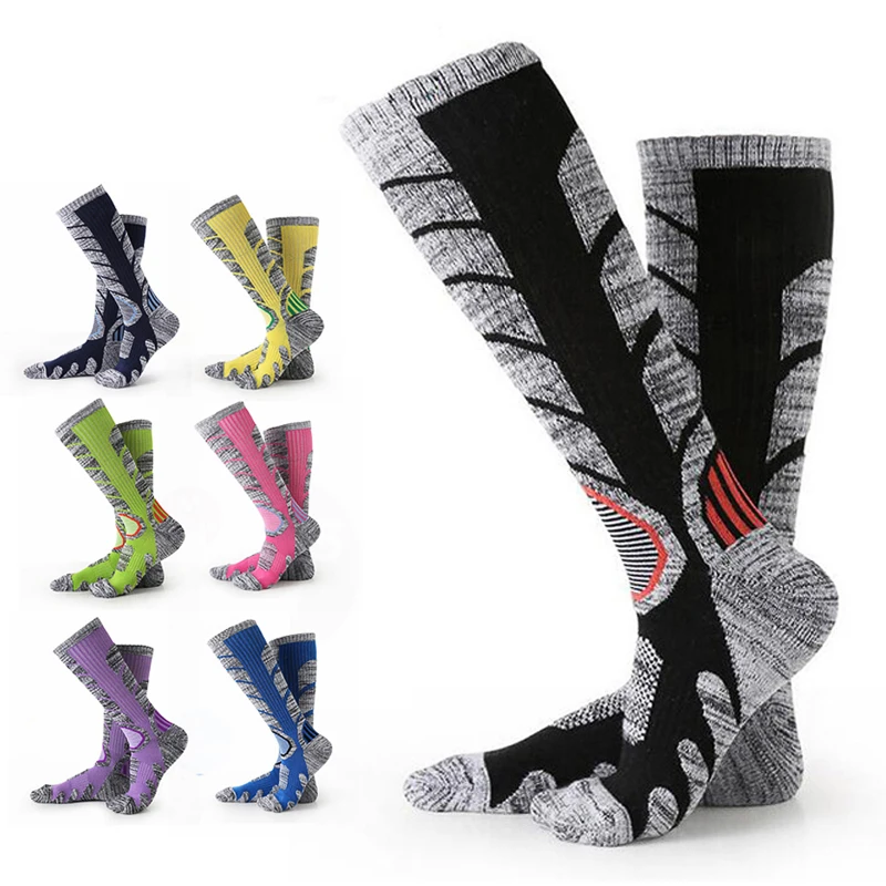 Outdoor Sport Socks Winter Long Tube Slip Snowboarding Ski Hiking Unisex Warm Thicker Cycling Climbing Socks| |