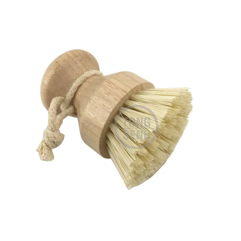 

Wooden Dish Brush 1PC Kitchen Dish Cleaning Brush 9cm with Hanging Rope Durable Save Power for Cleaning Dish Frypan Wok Saucepan
