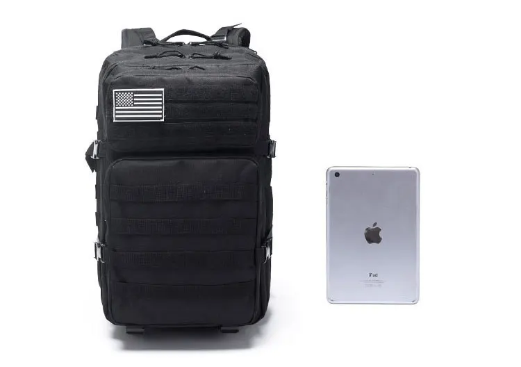 45L Тактический Рюкзак Военная армейская штурмовая сумка для улицы 3P EDC Molle пакет для мужчин для треккинга кемпинга охоты большой емкости сумки
