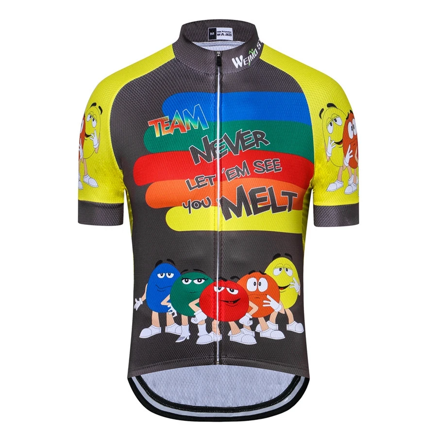 

Men Cycling Jersey cartoon Pattern Summer Short Sleeve Bicycle Jersey Breathable Quick Dry MTB Road Bike Jersey Ciclismo Racing