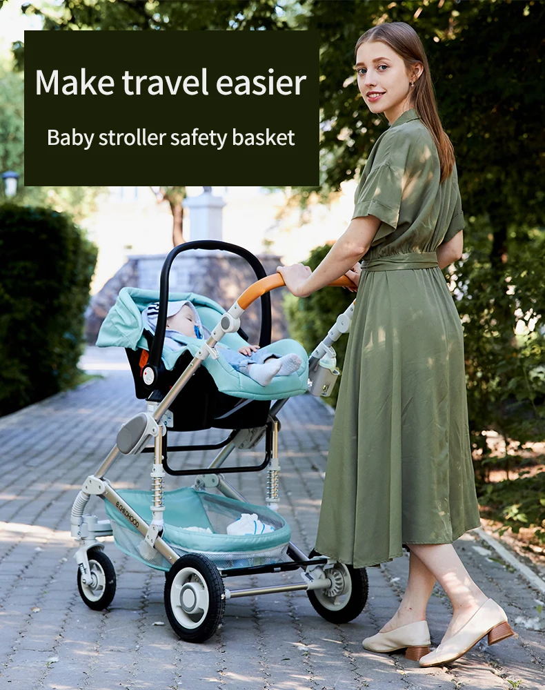 

Baby Stroller With Car Seat 3 in 1 Luxury Travel Guggy Carriage Basket And Pram Cochesitos De Bebe Babies
