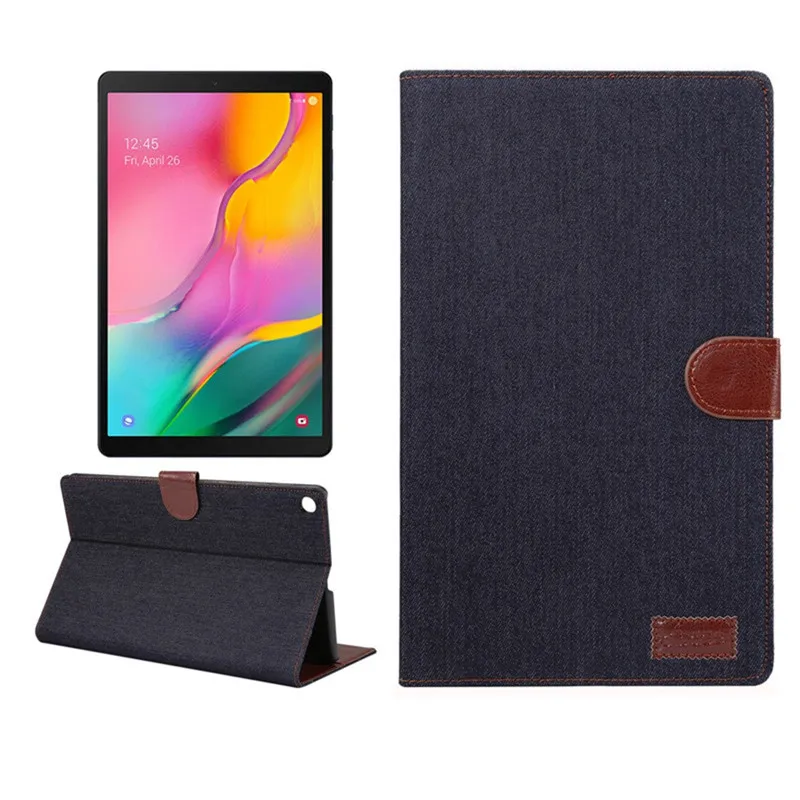 Для samsung Galaxy Tab A 10 1 дюймов (2019) SM T510 T515 роскошный джинсовый плоский чехол для