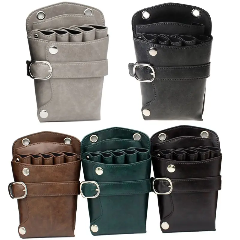 Модная Мужская и Женская Профессиональная парикмахерская кожаная сумка для