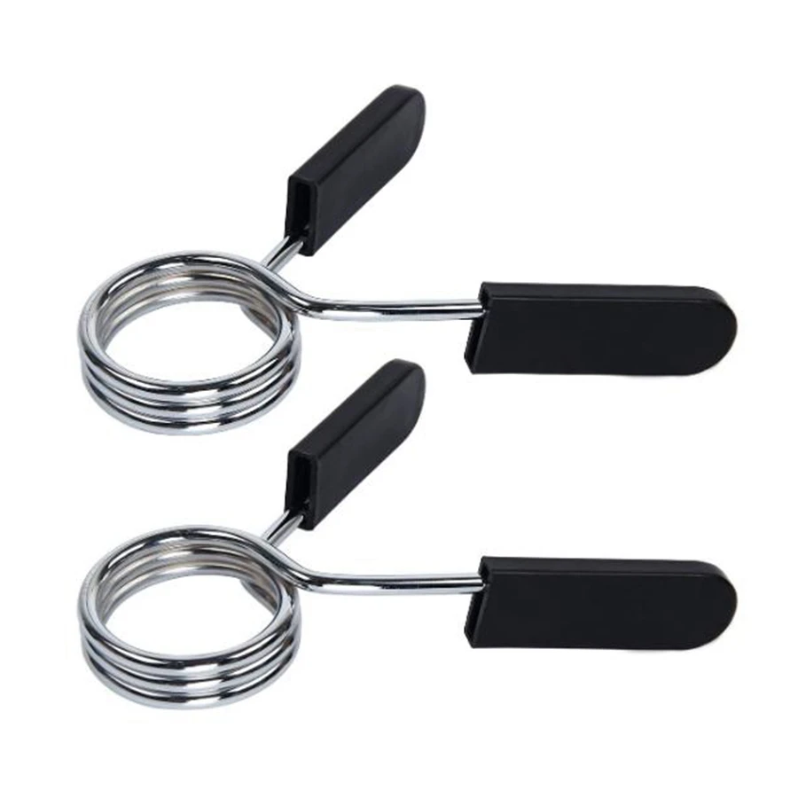 1 пара 50 мм Пружинные воротники для гантелей ошейник упражнений зажим штанги