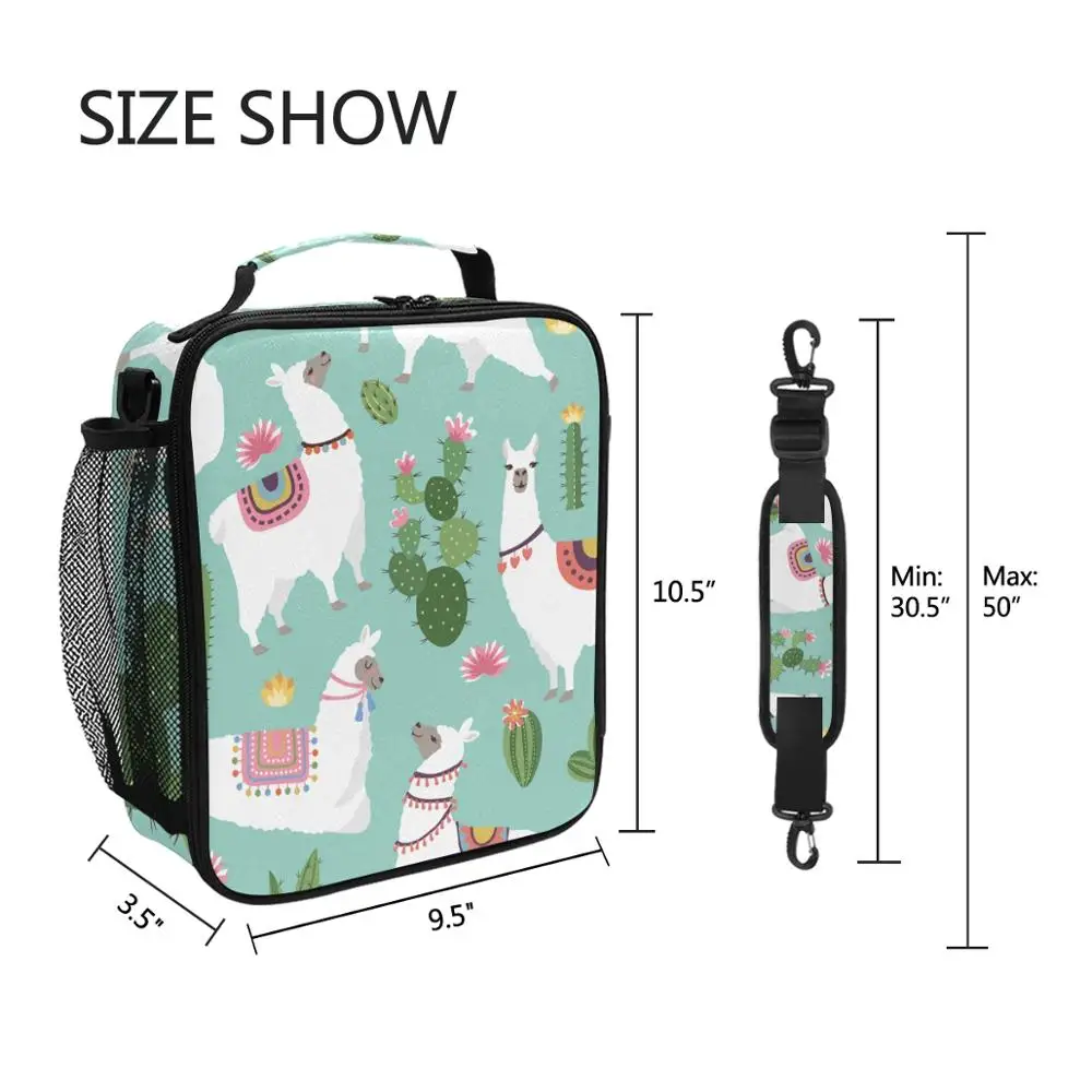 Контейнер для ланча с ламой и КАКТУСОМ портативный изолированный Ланч бокс