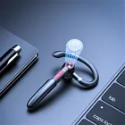Мини Bluetooth-наушники со стереозвуком и басами, Bluetooth-гарнитура с петлей для громкой связи, беспроводные наушники с микрофоном для всех смартфонов
