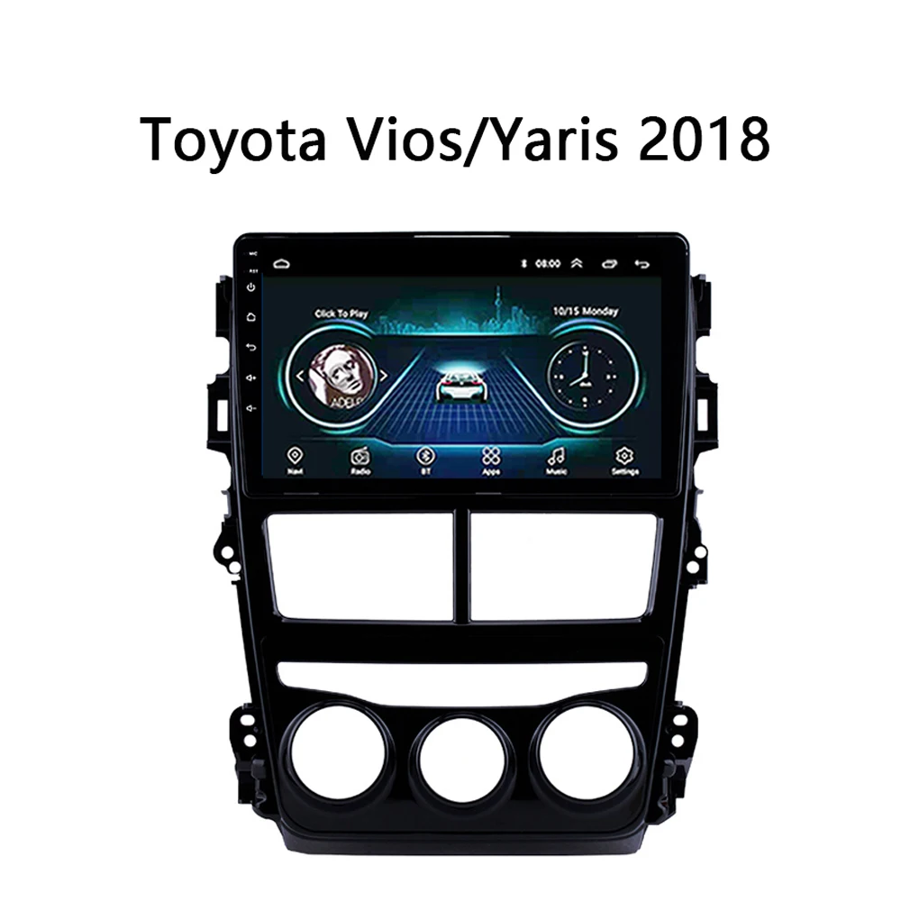 Автомагнитола для Toyota Vios Yaris 2018 мультимедийная система видео стерео Поддержка DVD