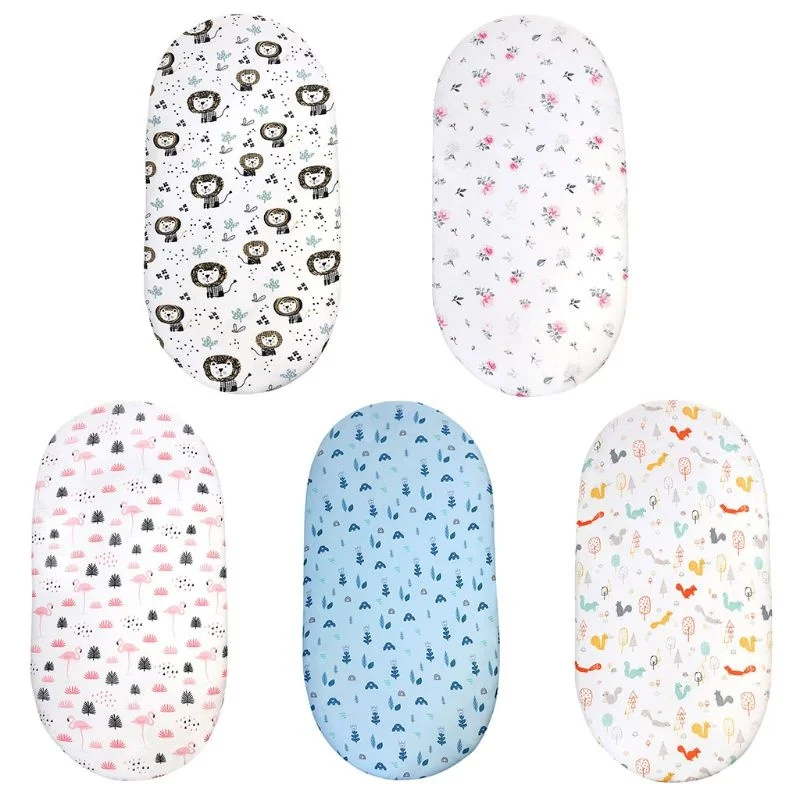 

Baby Diaper Changing Pad Cartoon Printed Cradle Cover Newborn Mattr Crib Sheet Bedding