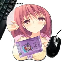 pinktortoise anime mousepad creative anime konohanamiya kotoya 3d chest silicone mousepad wrist rest support drop shipping