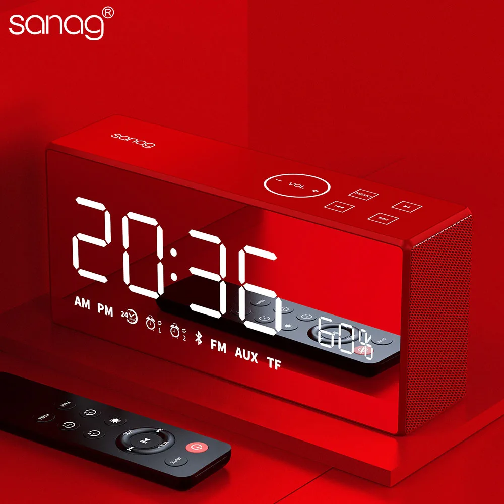 Sanag X9 Bluetooth металлический портативный супер бас беспроводной зеркальный пульт дистанционного управления динамик 3D цифровой звук громкий динамик Handfree MIC