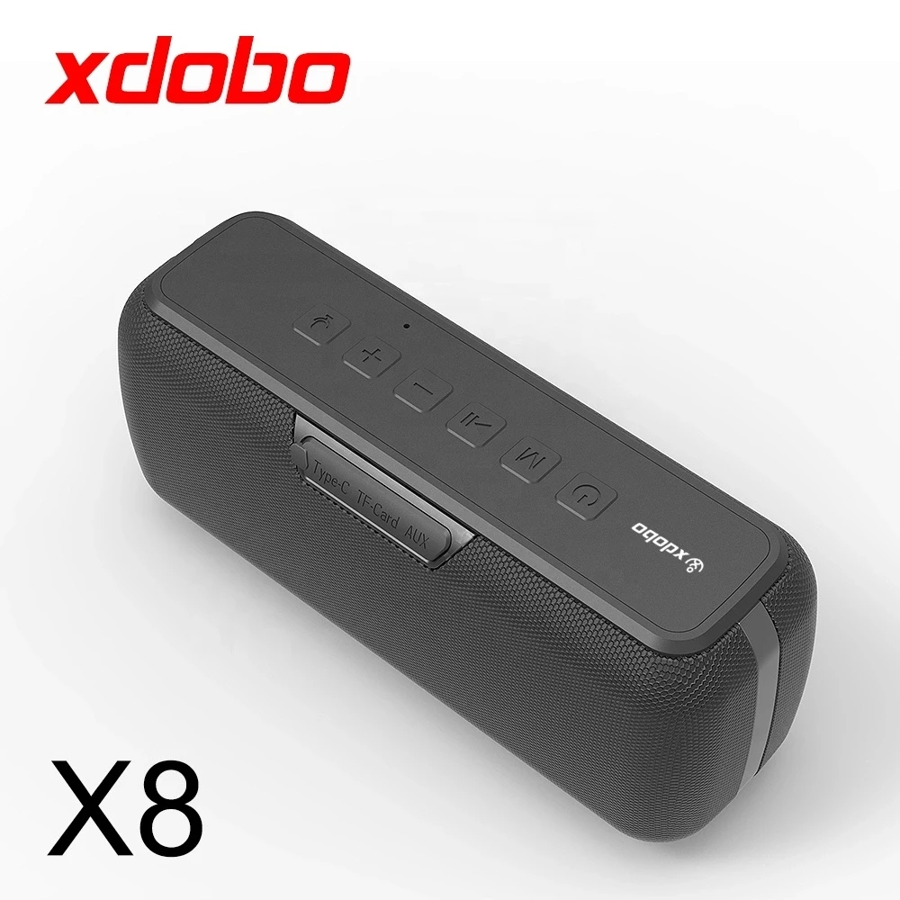 

Bluetooth-динамик XDOBO X8, 60 Вт, Портативная колонка с глубокими басами, TWS стерео сабвуфер, саундбар, бумбокс, поддержка TF-карты, AUX