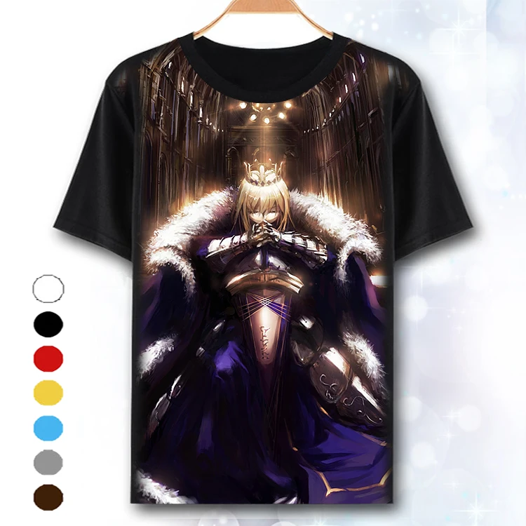2019 модная Мужская/Женская уникальная Аниме Косплей Футболка Fate stay night с коротким