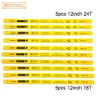 40% скидка Смешанные 10 упаковок HSS Bi-metal M42 материал с лезвиями D6A 12 дюймов Hacksaw 18T 24T гибкие ручные пилы с 8% кобальтом