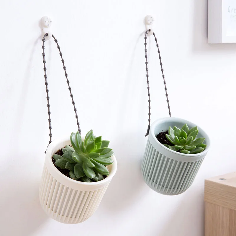 Пластмассовое растение из смолы цветочный горшок двухслойный вертикальный