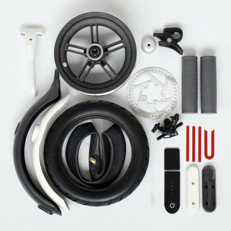 Аксессуары для электрического скутера, для Xiaomi, скутер M365, крыло, подставка, колокольчик, отражатель, наклейка, тормозной диск, дисплей, доска, сцепление, оболочка