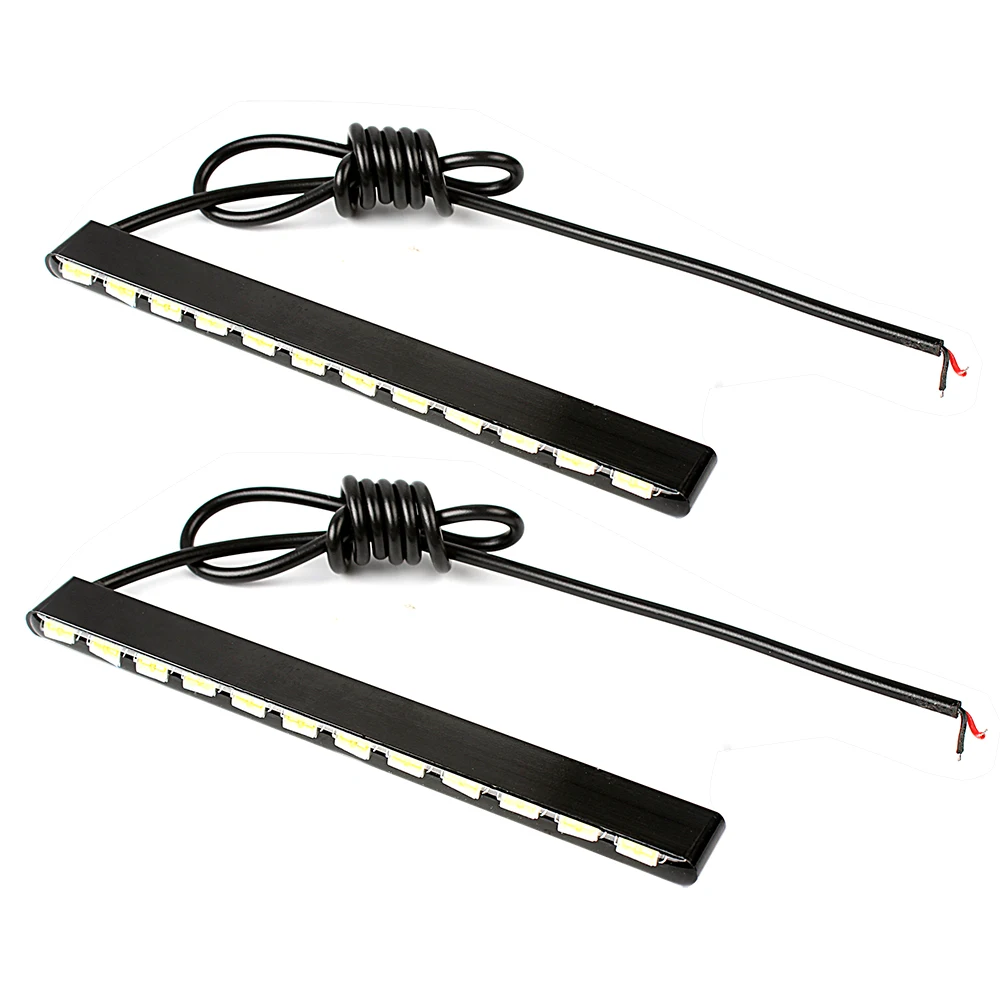 LEEPEE 12 LEDs SMD Car Styling Daytime Running Car Led Lights Daylight 7030 Car Auto DRL Super Bright Led Strip Source