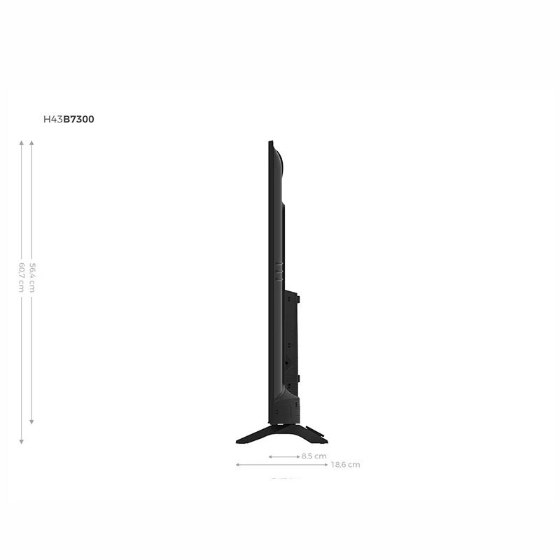 Телевизор 55 ''Hisense H55B7300 4K UHD + одиночный Стенд Смарт ТВ телевидение 'дюймовый