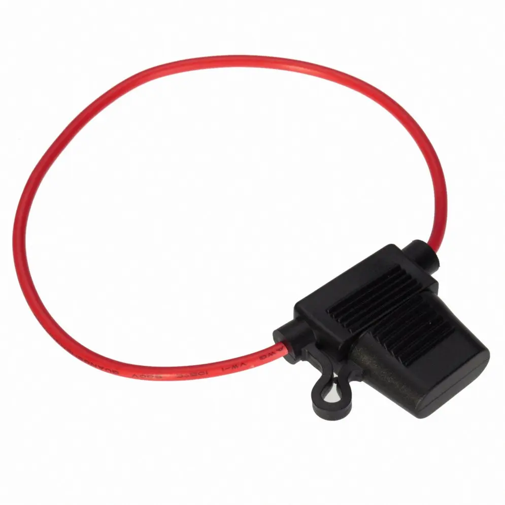 

5pcs In Line mini Blade Fuse Holder Splash Proof for 12V 30A Fuses Car Bike.
