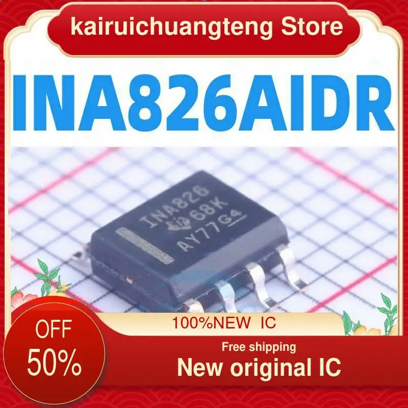 

(1PCS) INA826AIDR INA826AID INA826 SOP8 New original IC Instrument amplifier