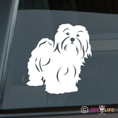 

Havanese Sticker Die Cut Vinyl - blanquito computer decal