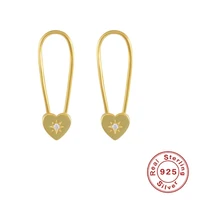 2021 love eight pointed star pattern earrings for women 925 sterling silver pin earrings jewelry puncture earrings fine jewelry