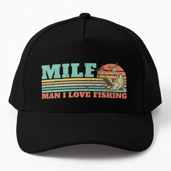 

Milf Man I Love Fishing Retro Vintage Su Baseball Cap Hat Women Summer Casual Outdoor Sun Spring Printed Fish Czapka