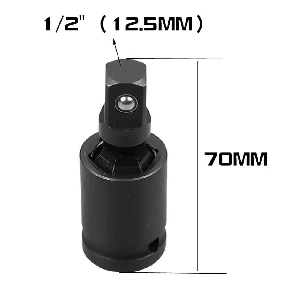 3 шт. универсальная ударная розетка шарнир 3/8 &quot1/2" 1/4 "Привод вобл поворотный