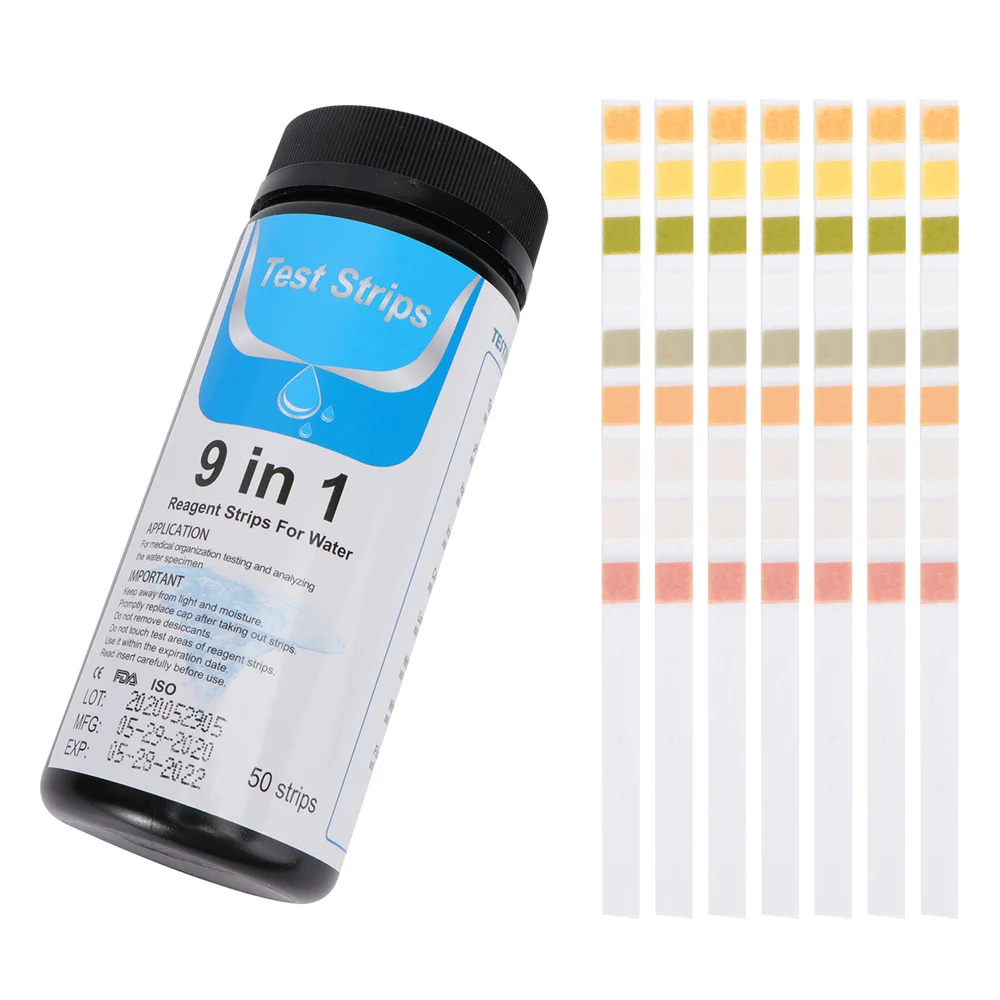 

50pcs Drinking Water for Home Tap Pool Test Stripes Colorful Stripes